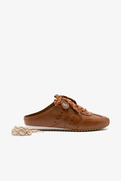 Stella Mule In Caramel Leather