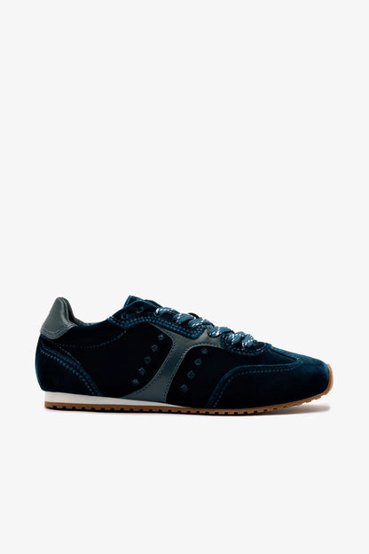 Stella Sneaker In Deepsea Velvet