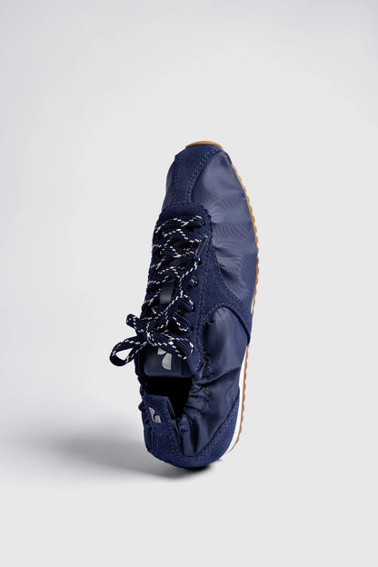 Stella Lite Sneaker In Navy Nylon and Suede