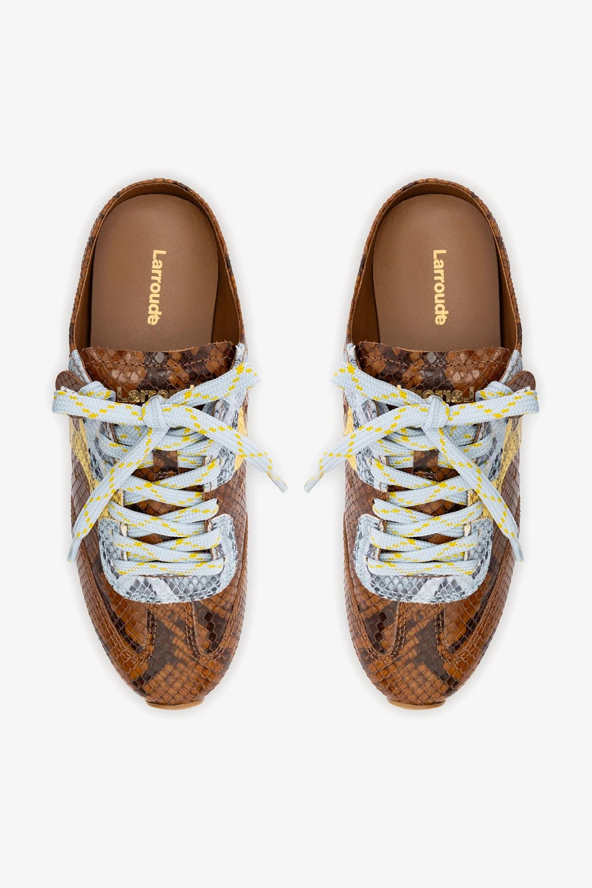 Stella Mule In Python Printed Leather
