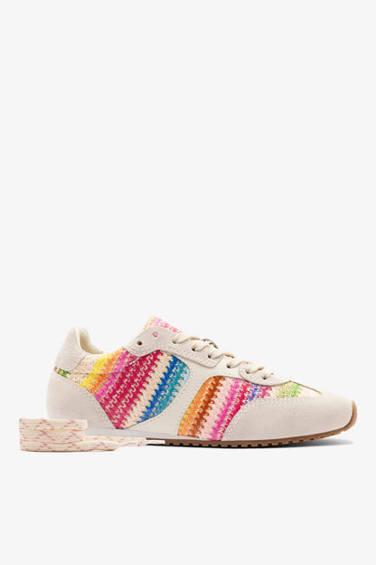 Stella Sneaker Rainbow Raffia
