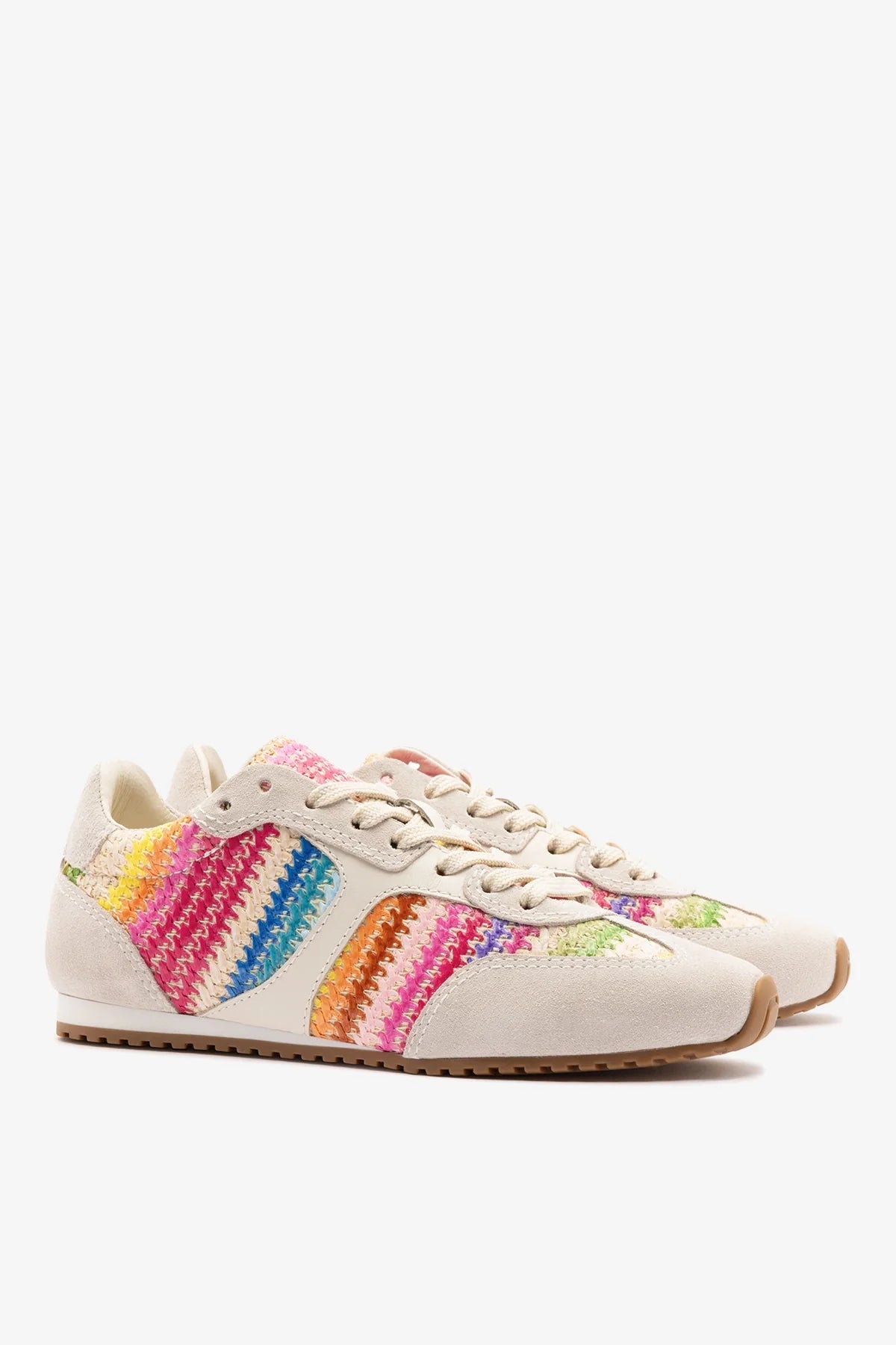 Stella Sneaker Rainbow Raffia
