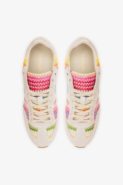 Stella Sneaker Rainbow Raffia