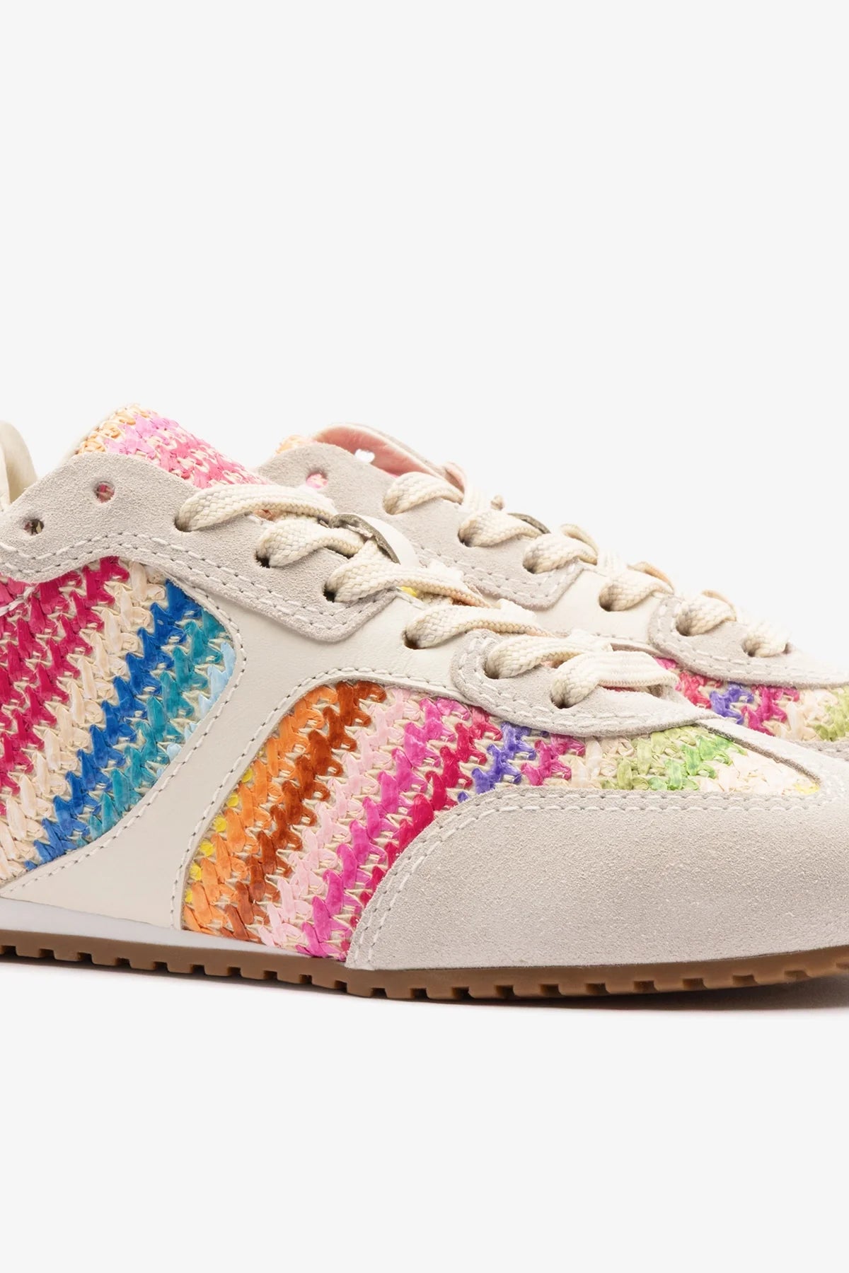 Stella Sneaker Rainbow Raffia