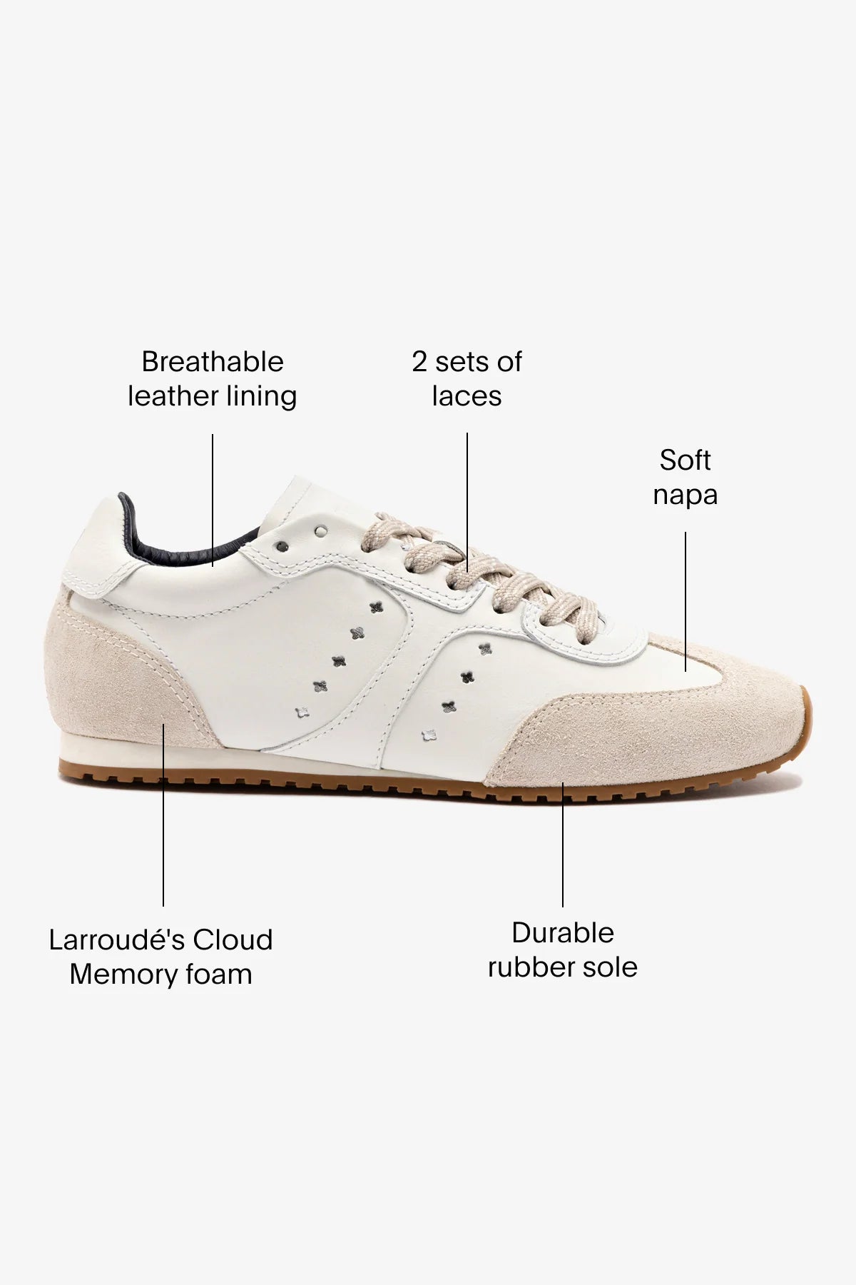 Stella Sneaker In White Leather