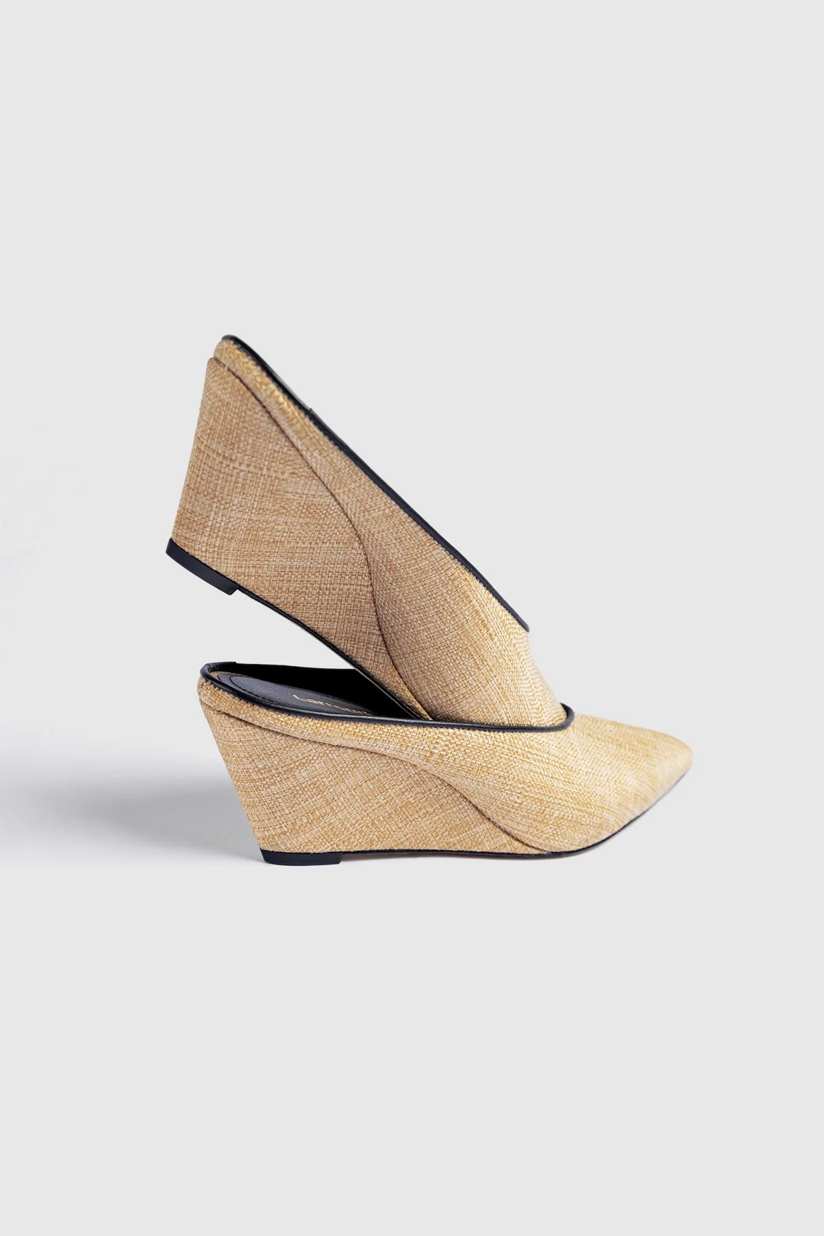 Loulou Mule Beige Raffia