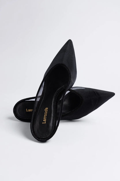 Loulou Mesh Mule Black
