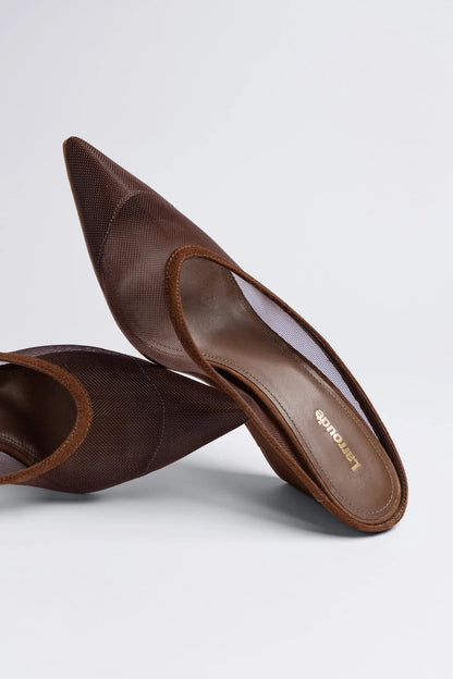 Loulou Mesh Mule Burnt Umber