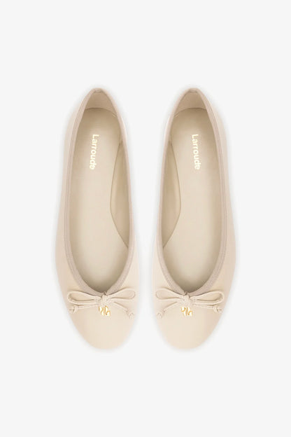Pavlova Ballet Flat In Mushroom Grey Leather