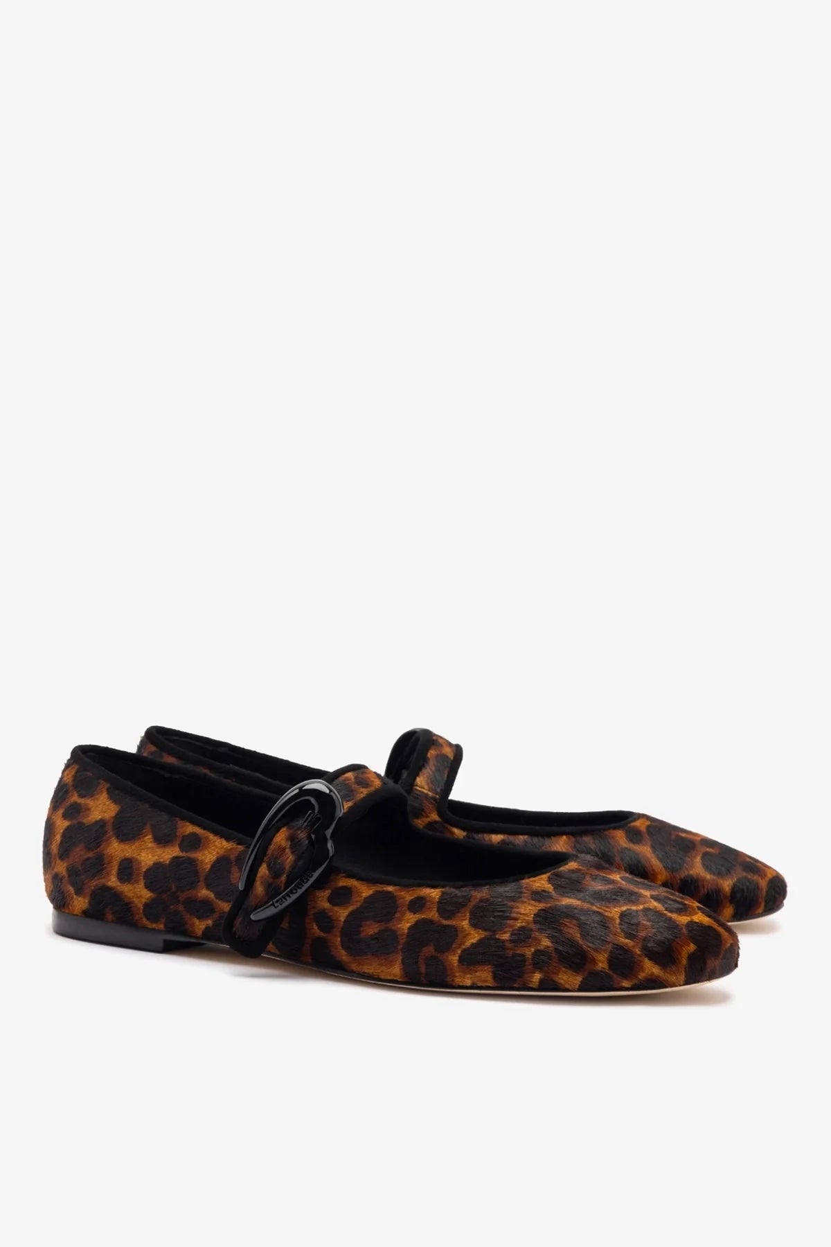 Verona Ballet Flat In Leopard Print Calf Hair
