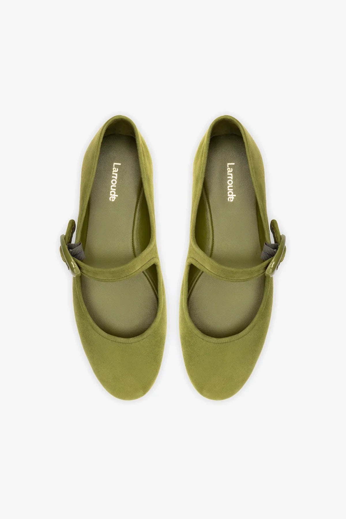 Verona Ballet Flat In Seaweed Suede