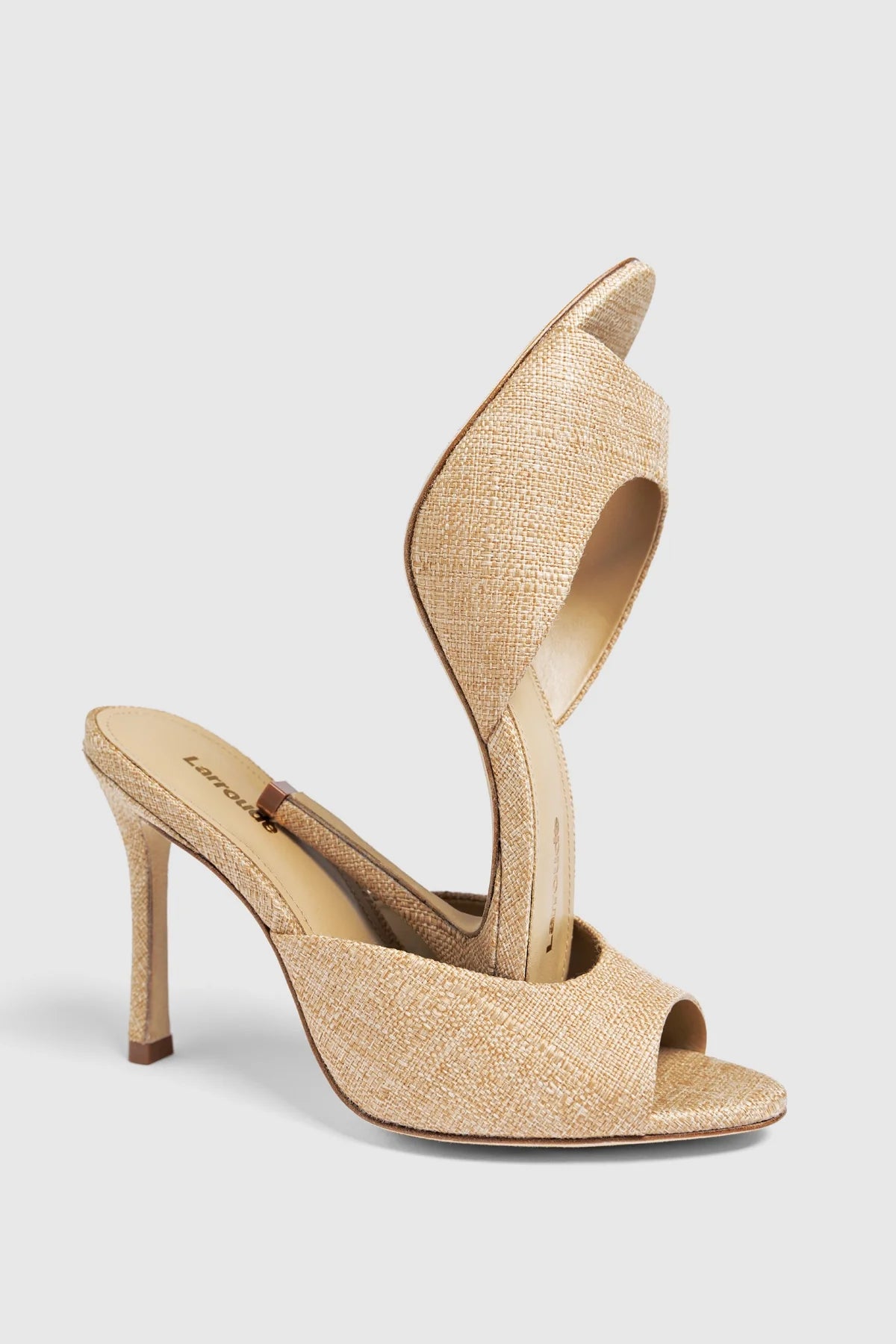 Jasmine Hi Mule Beige Raffia