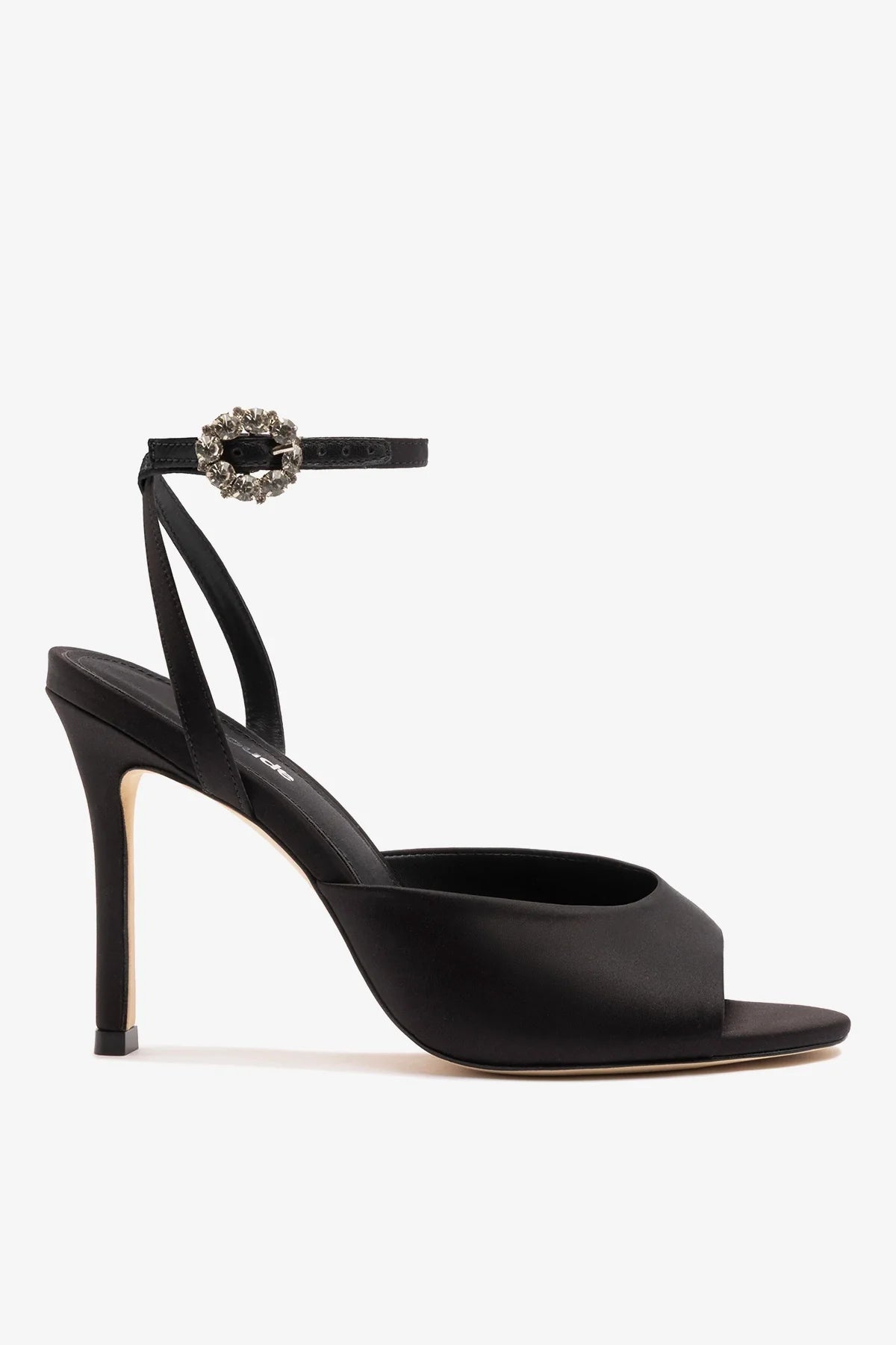 Jasmine Sandal Black Satin