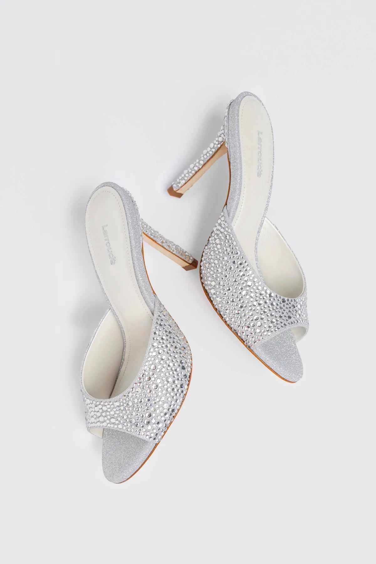 Jasmine Hi Mule Crystal Silver