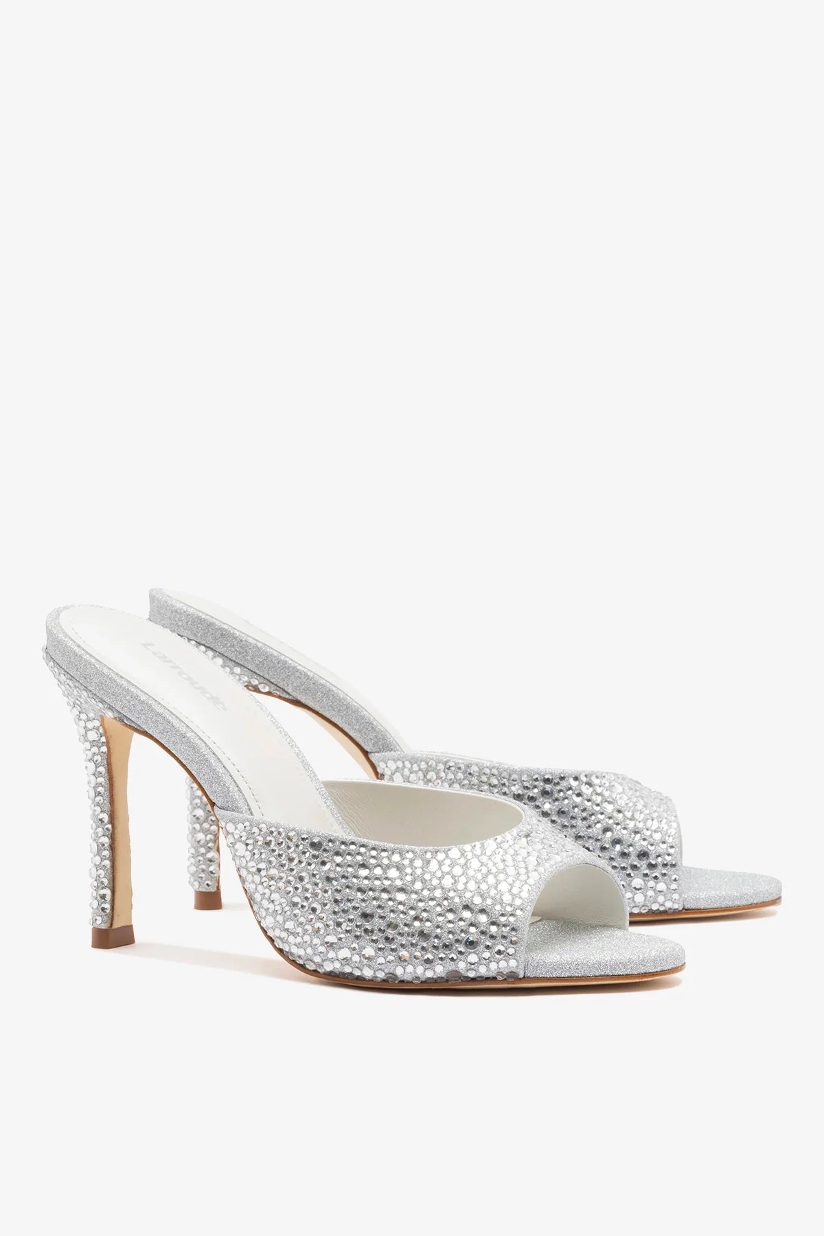 Jasmine Hi Mule Crystal Silver