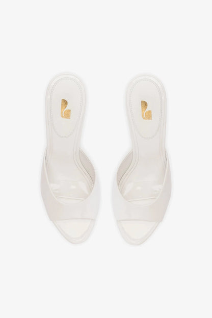 Jasmine Hi Mule In White Leather