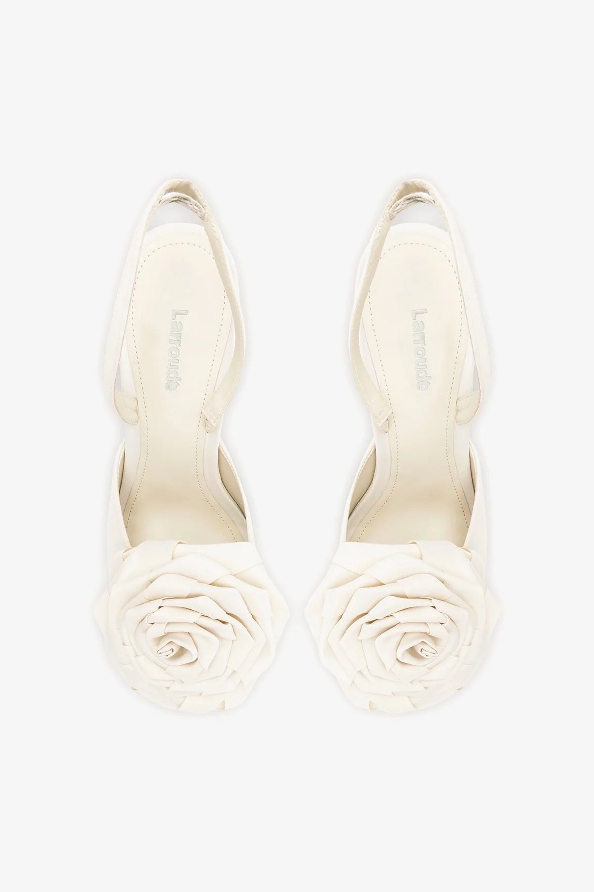 Scarlet Sandal White Satin