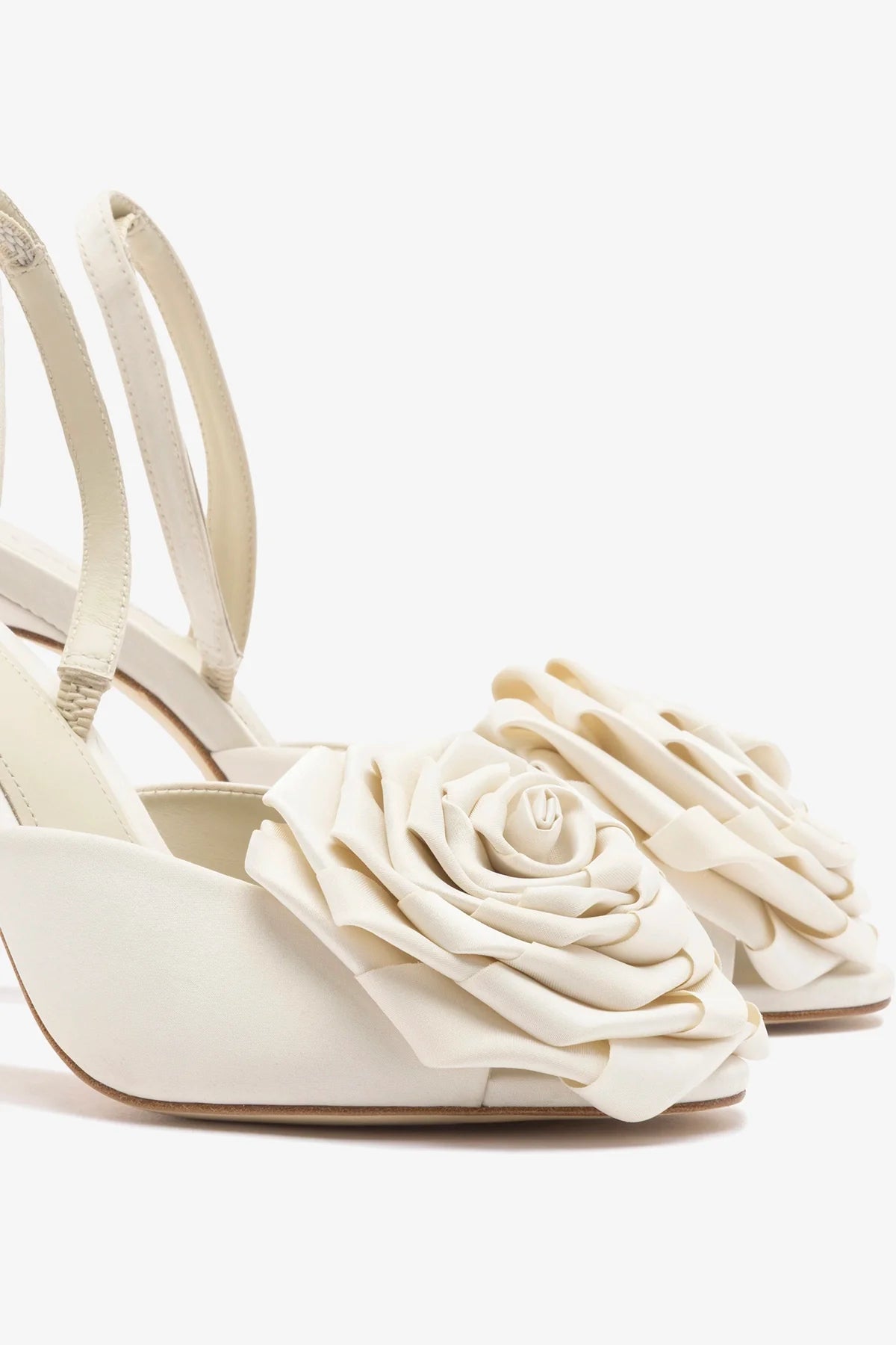 Scarlet Sandal White Satin