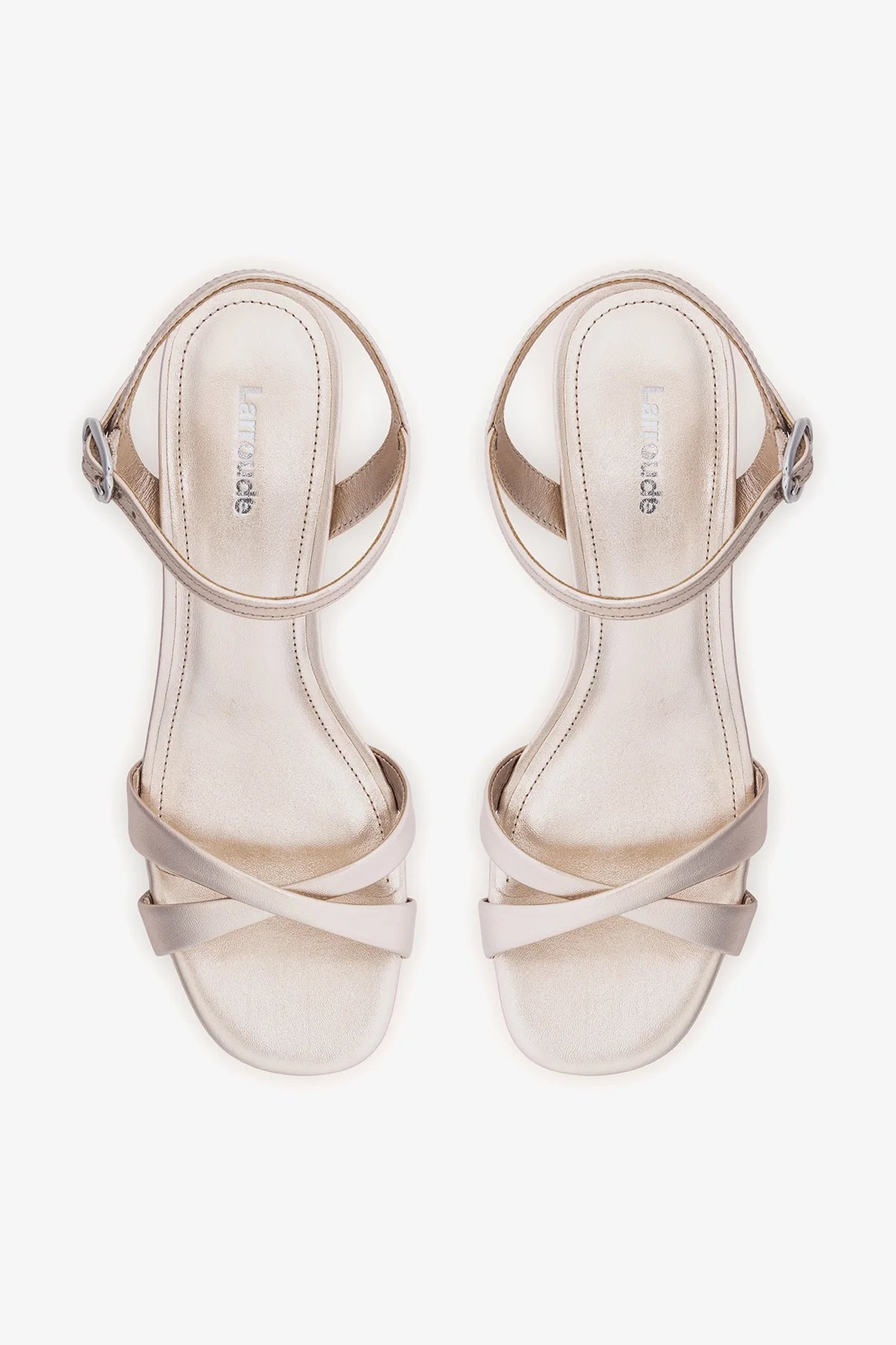 Bianca Low Sandal Champagne Leather
