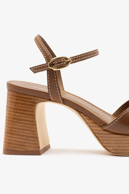 Bianca Low Sandal Caramel Leather