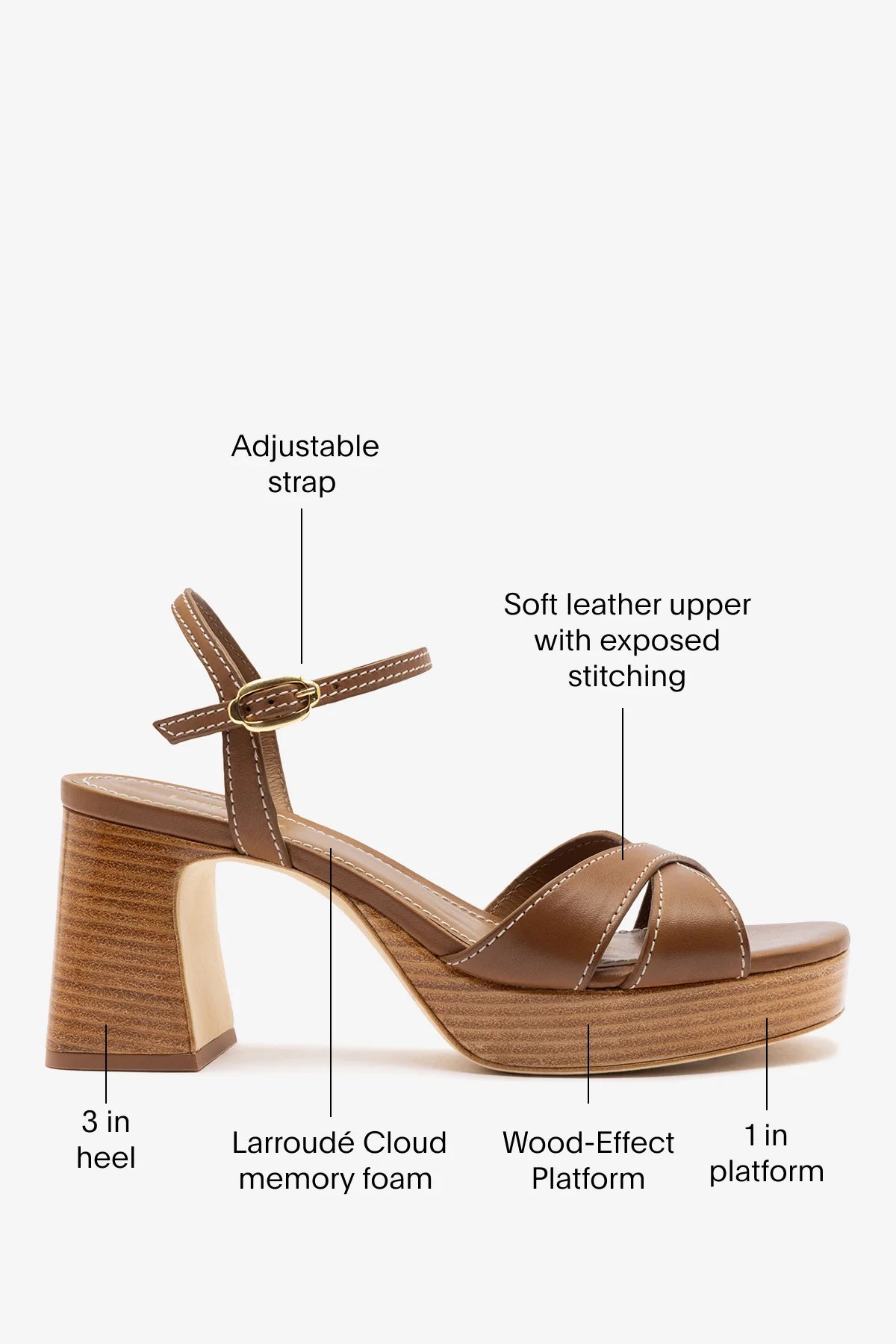 Bianca Low Sandal Caramel Leather