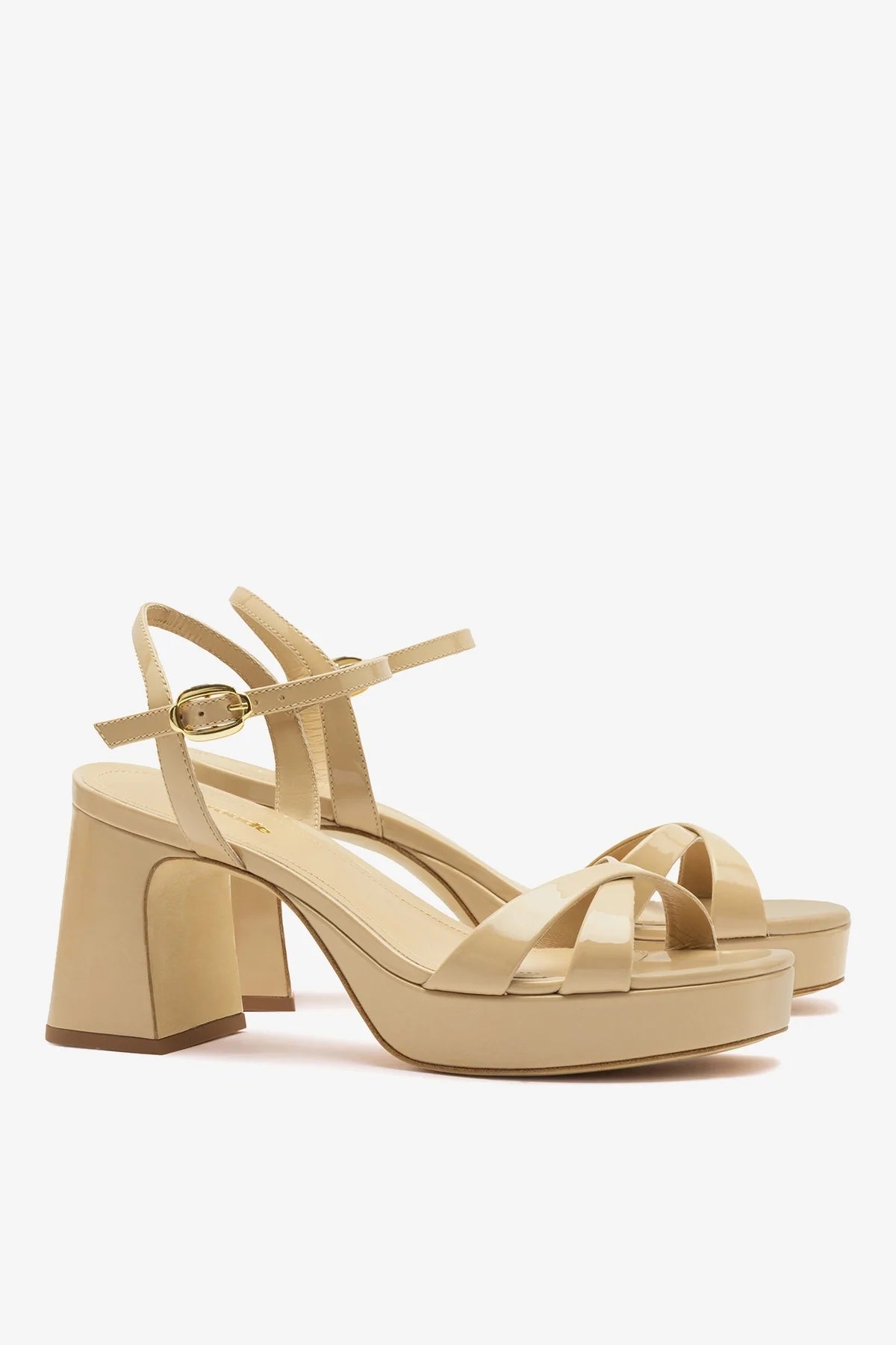 Bianca Low Sandal Sand Patent Leather