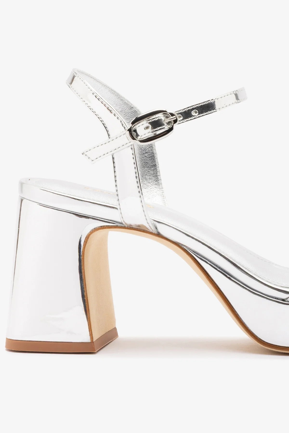 Bianca Low Sandal Silver Specchio