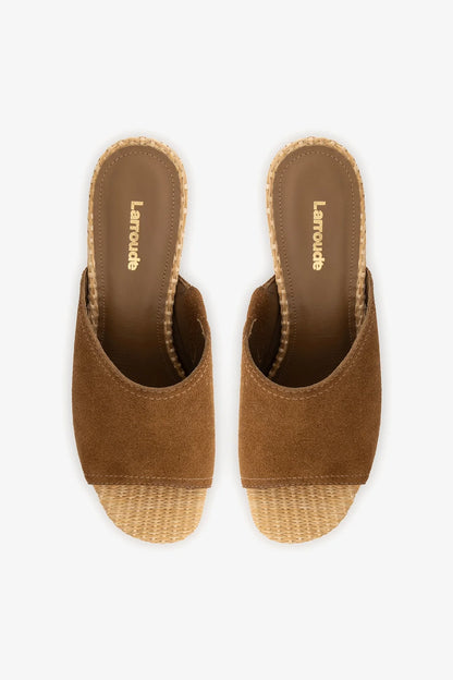 Dolly Low Mule Russet Suede