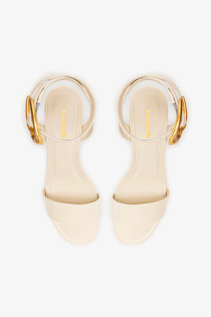 Dolly Verona Low Sandal In Ivory Leather