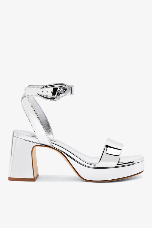 Dolly Verona Low Sandal In Silver Specchio