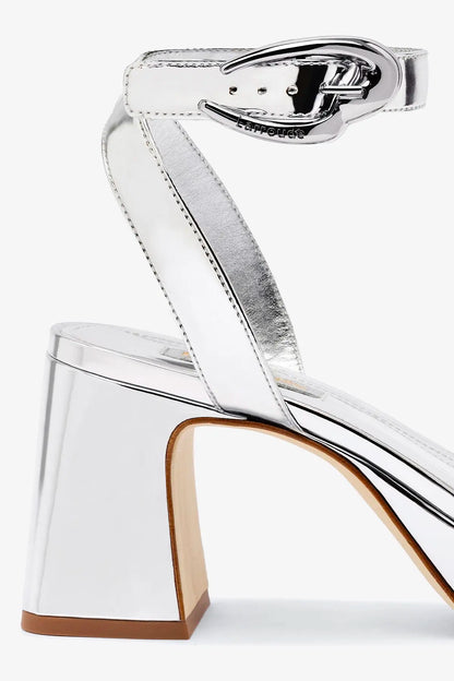 Dolly Verona Low Sandal In Silver Specchio