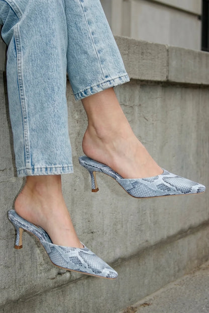 Carine Mule Maya Python Leather
