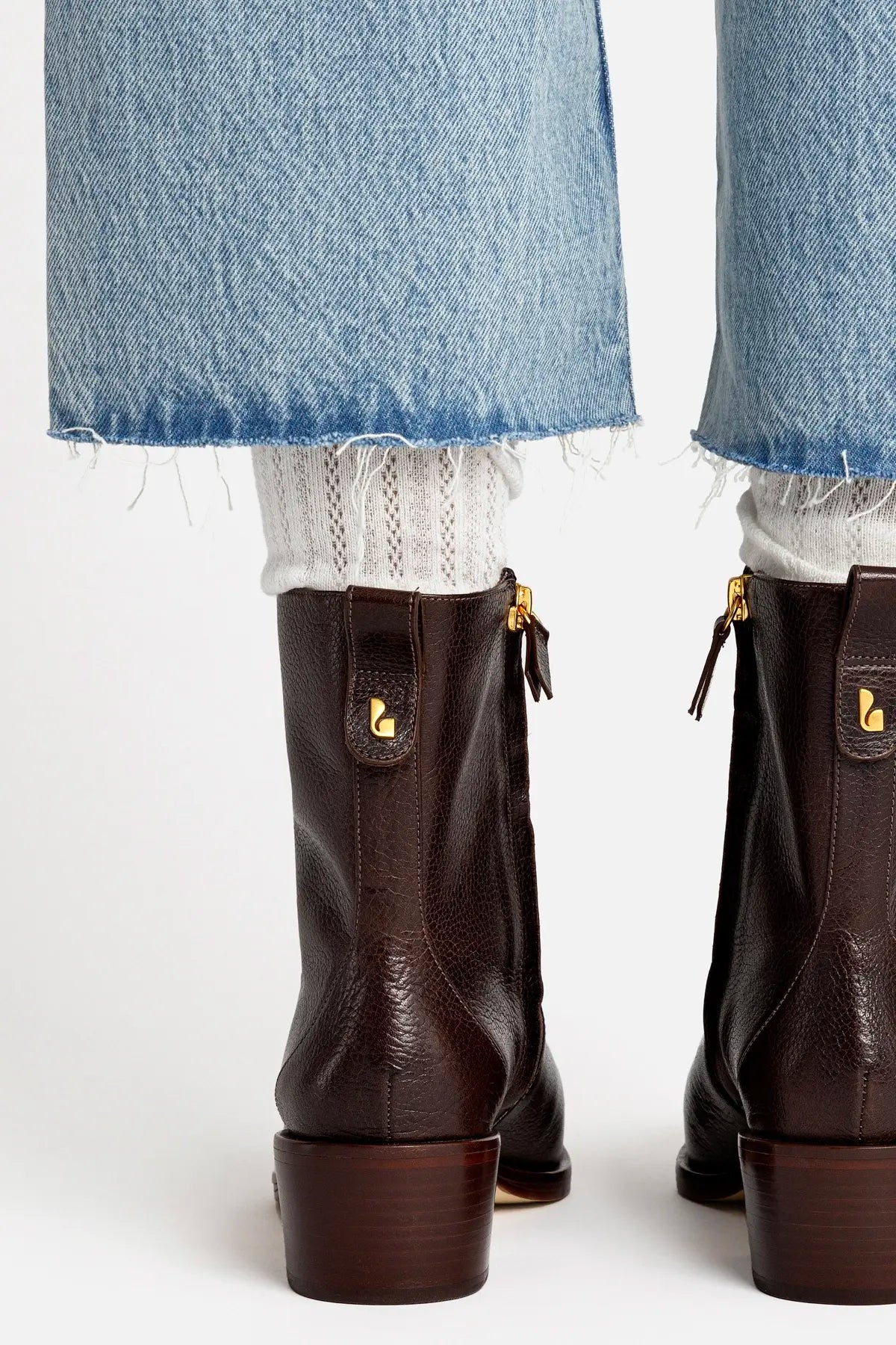 Florencia Low Boot In Brown Leather