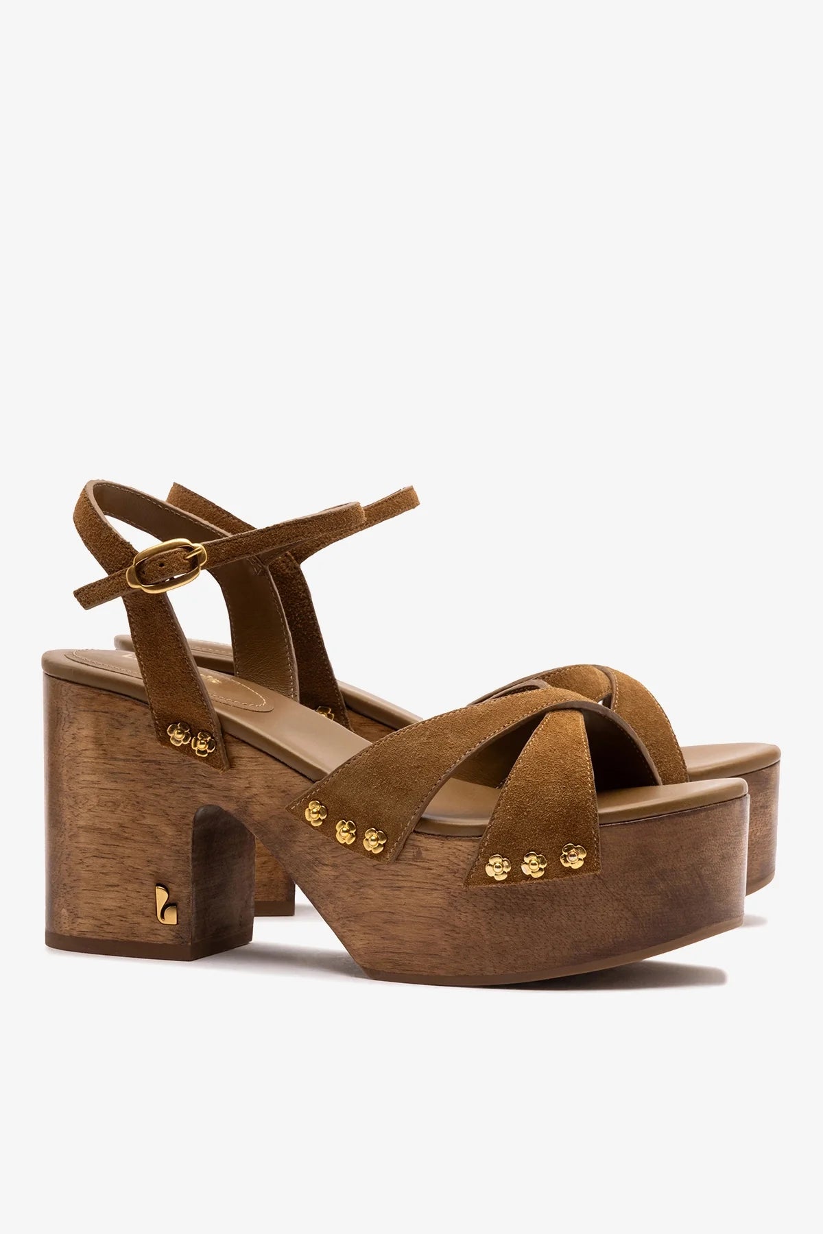 Talitha Sandal In Russet Suede