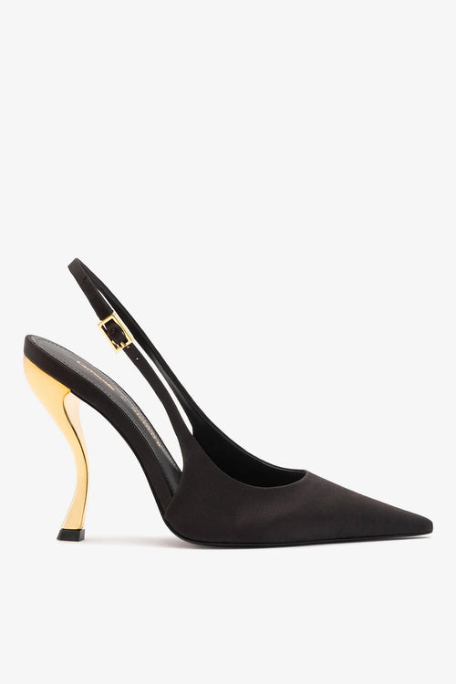 Larroudé x Nicolò B.: Grace Pump Black Satin