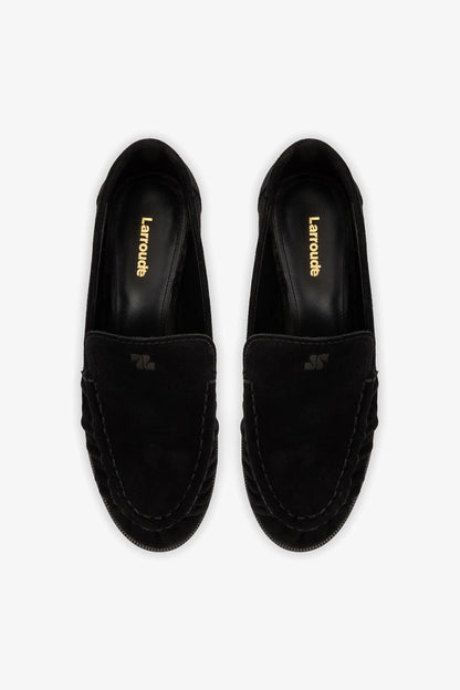 Margaux Loafer In Black Suede