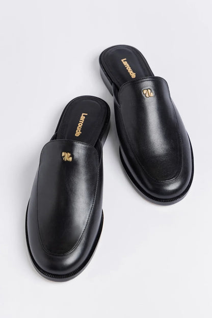 Margaux Mule Black Leather