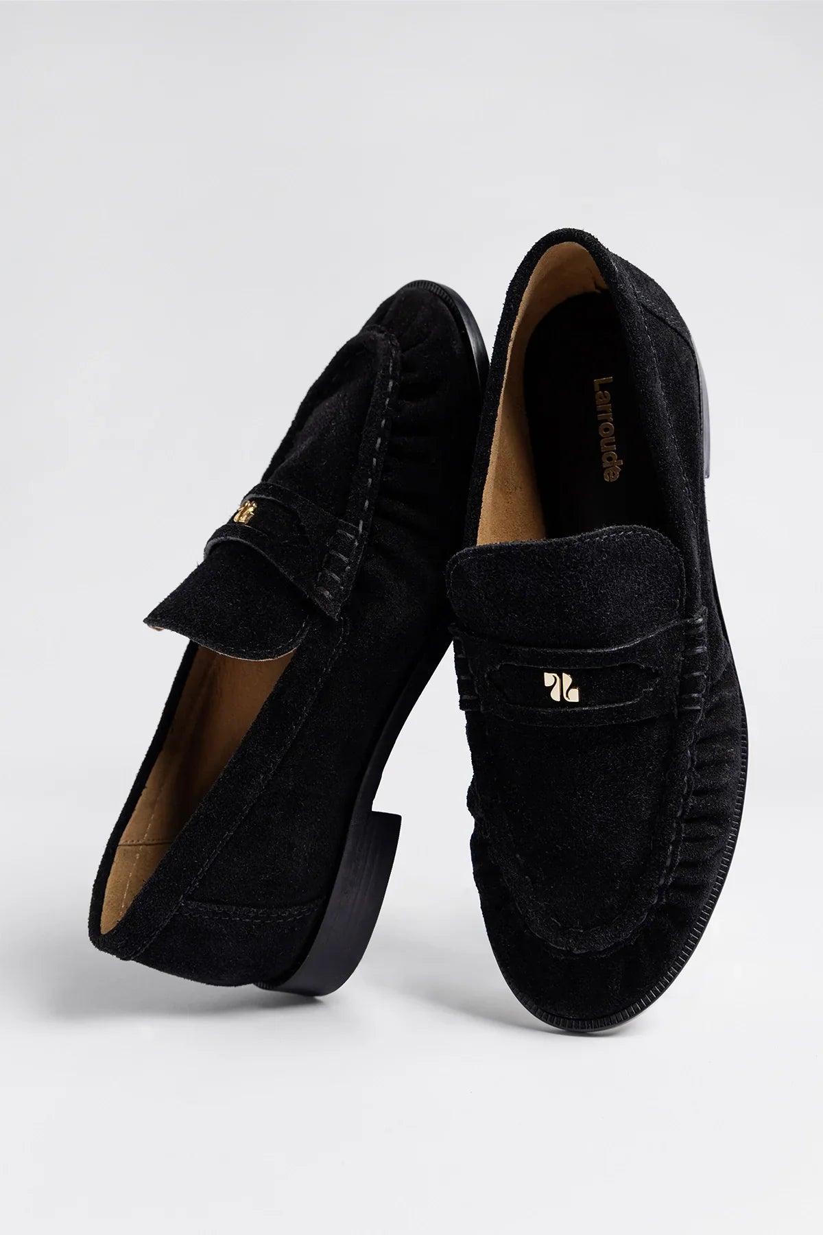 Suki Soft Loafer In Black Suede