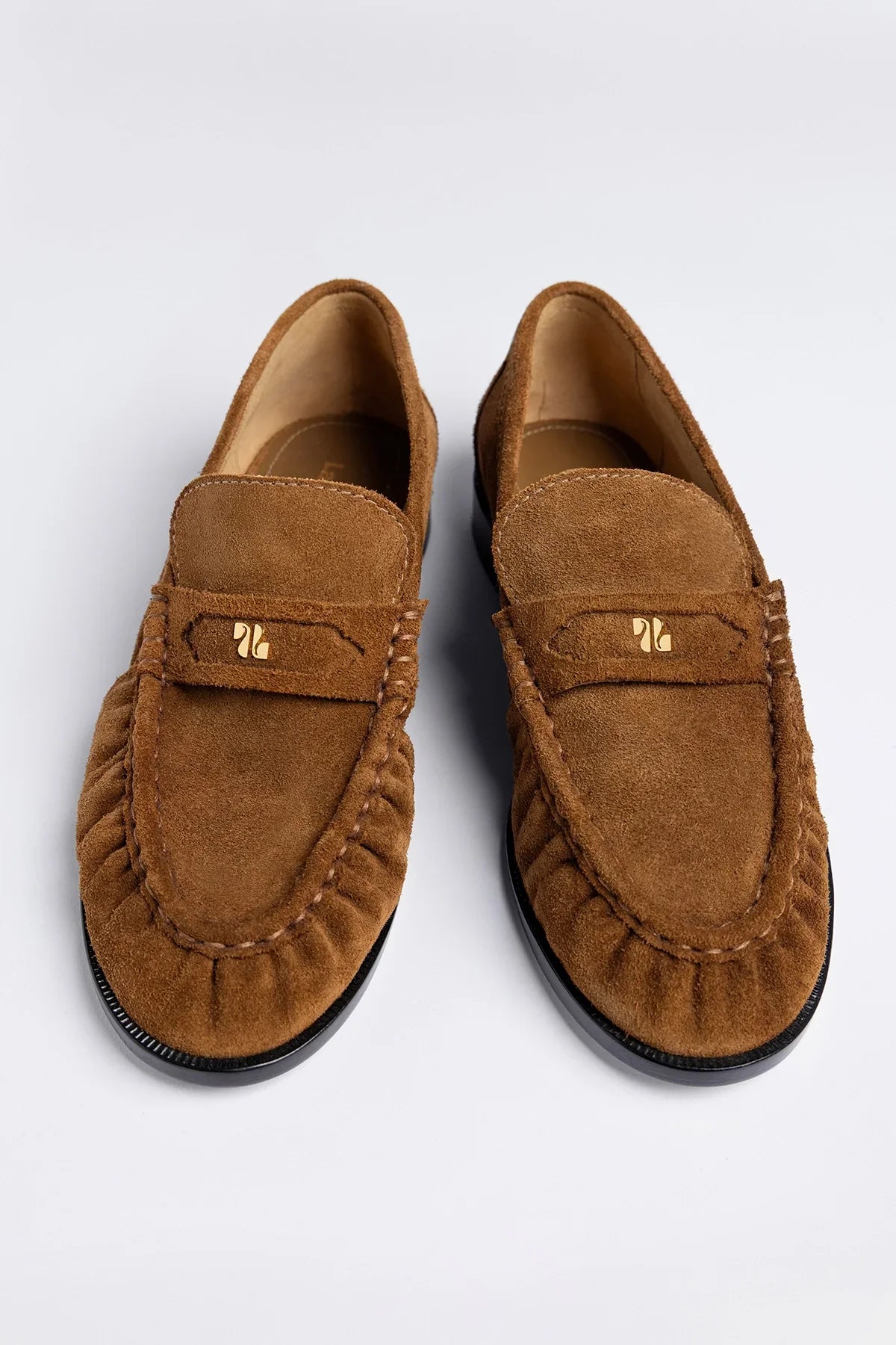 Suki Soft Loafer In Russet Suede