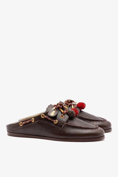Cyprus Mule Brown Leather