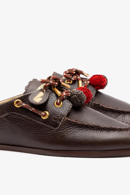 Cyprus Mule Brown Leather