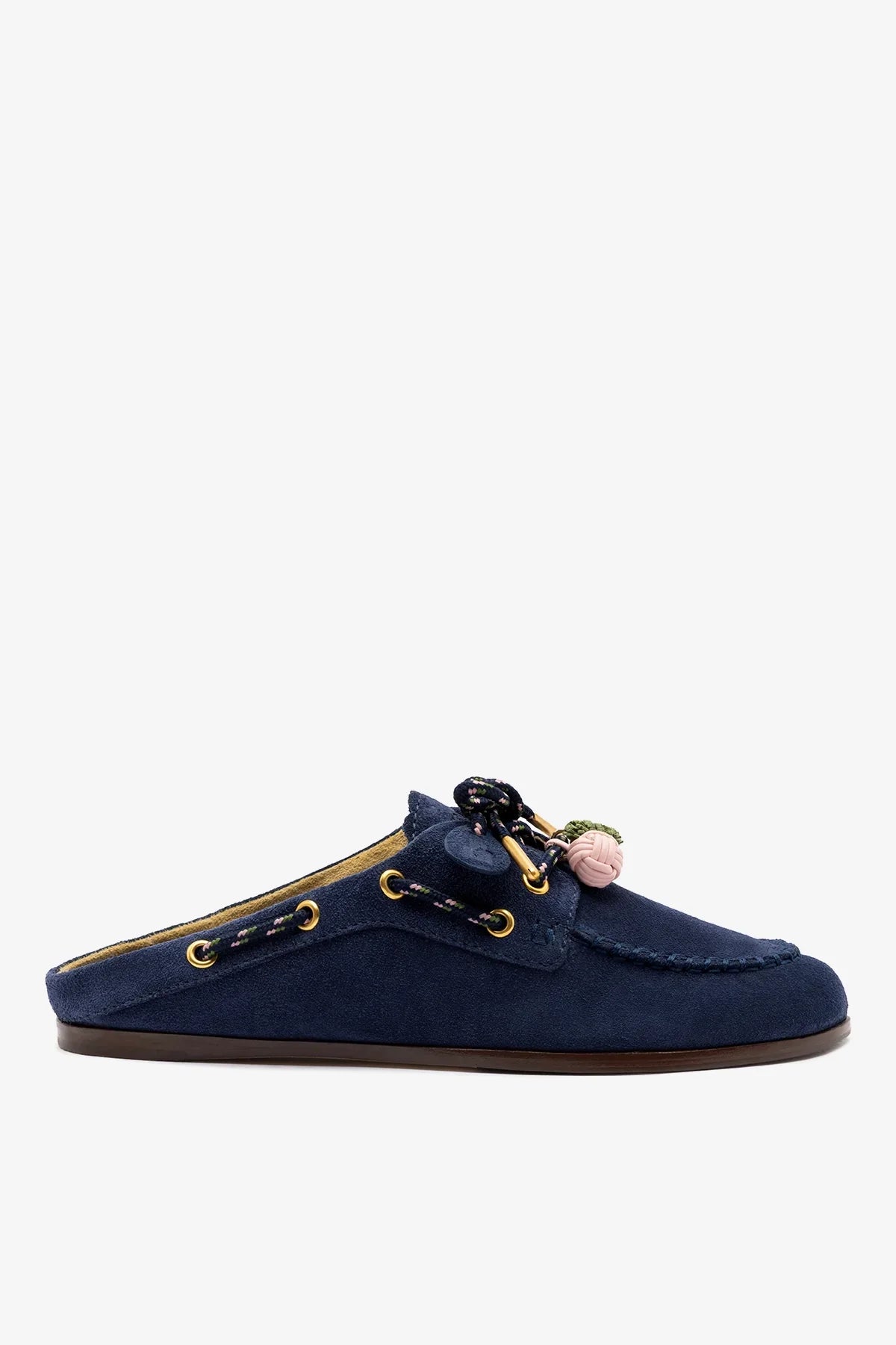 Cyprus Mule Indigo Suede
