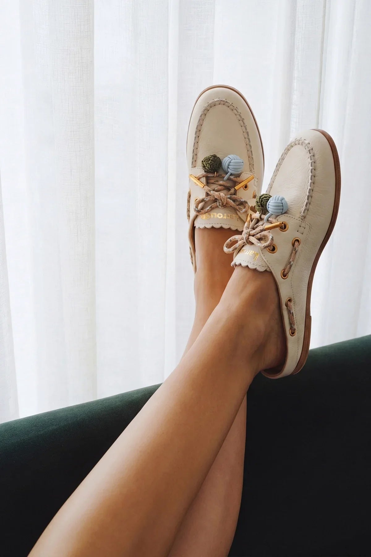 Cyprus Mule Ivory Leather