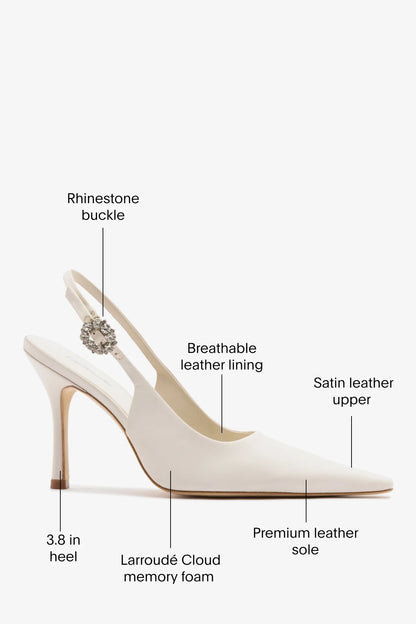 Carine Pump White Satin