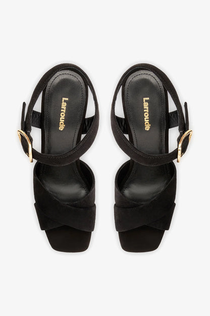 Cher Sandal In Black Leather