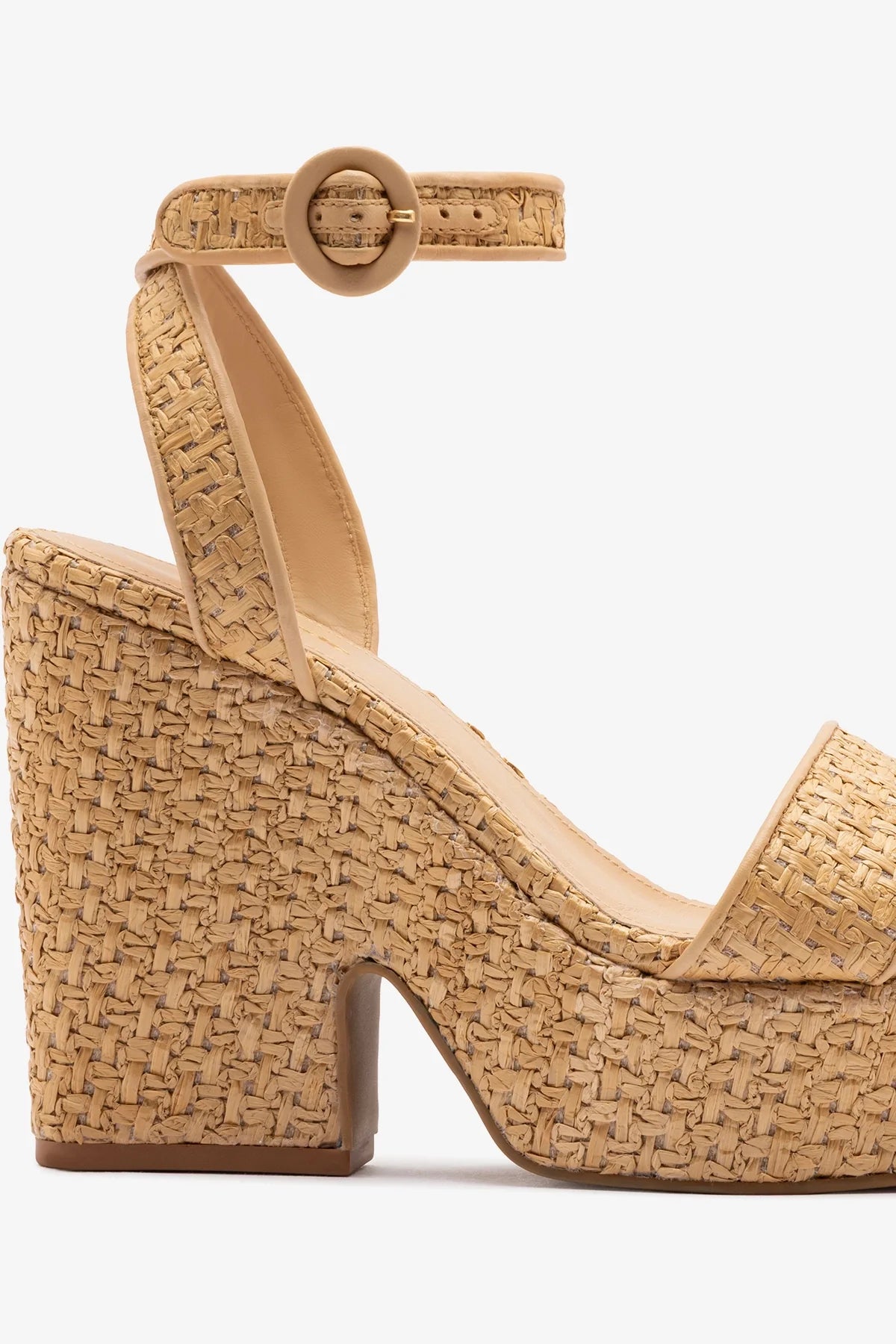 Cher Strap Sandal Natural Raffia