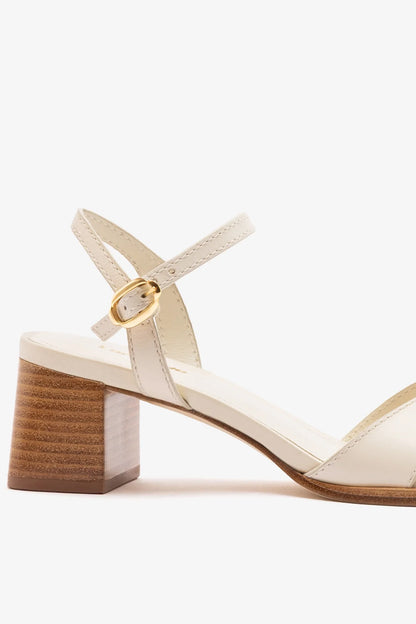 Roma Sandal Ivory Leather