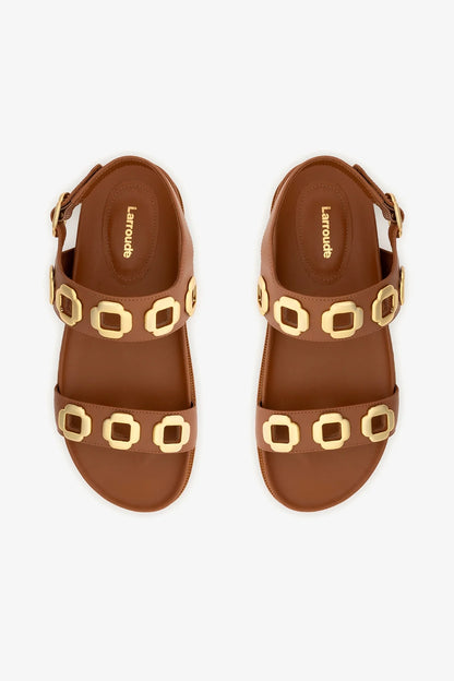 Milan Sport Sandal In Caramel Leather