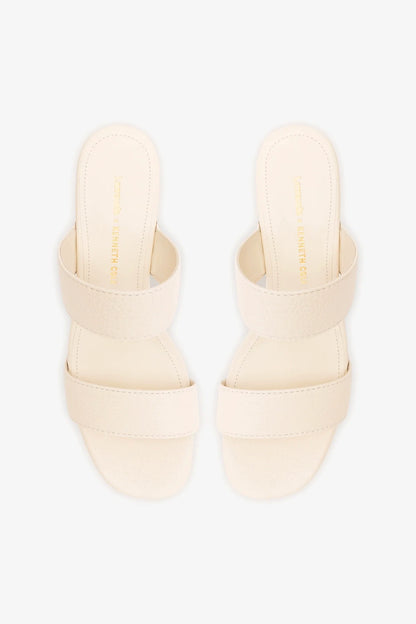 Larroudé x Kenneth Cole: Sandal Ivory Leather