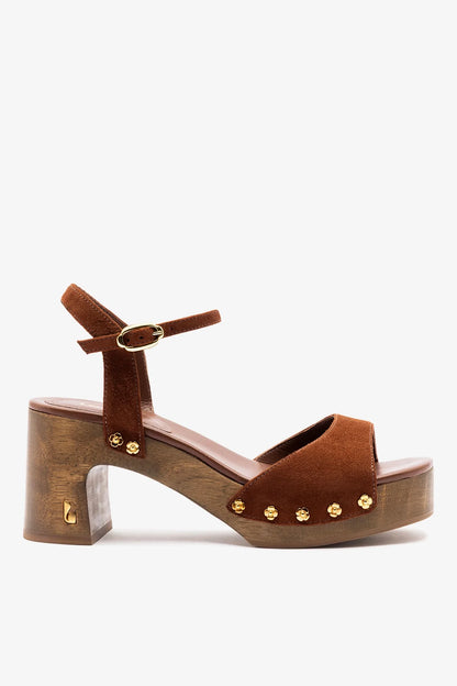 Willow Sandal Burnt Umber Suede